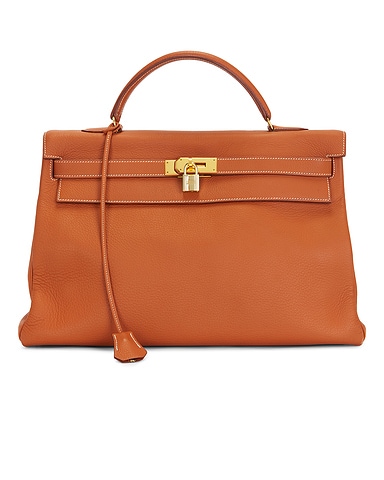 Hermes Taurillon Clemence Kelly 40 Handbag