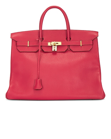 Hermes 1992 Fjord Birkin 40 Retourne Handbag