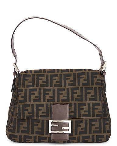 Fendi Zucca Mama Forever Baguette Shoulder Bag