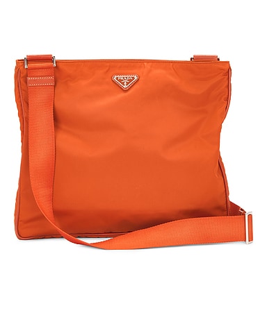 Prada Tessuto Flat Messenger Bag
