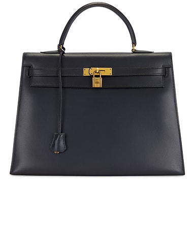 Hermes 1977 Box Kelly 35 Handbag