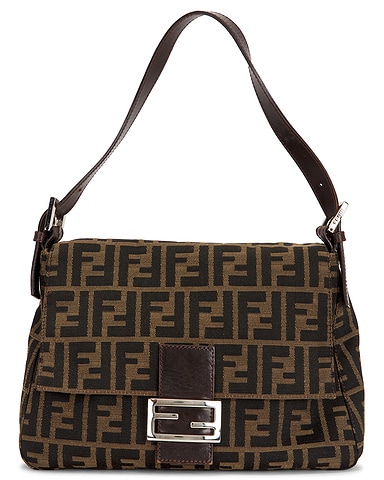 Fendi Zucca Mama Forever Baguette Shoulder Bag