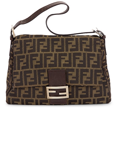 Fendi Zucca Mama Forever Baguette Shoulder Bag