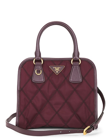 Prada Tessuto Quilted Nylon Handbag
