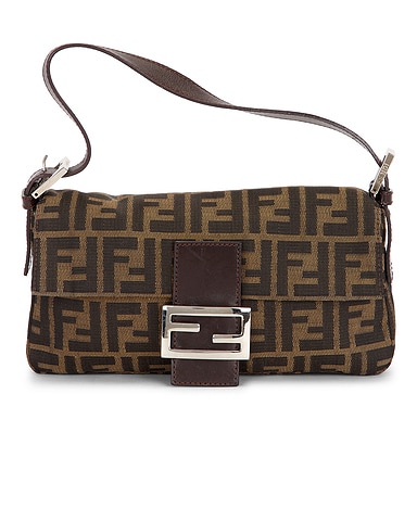 Fendi Zucca Baguette Shoulder Bag