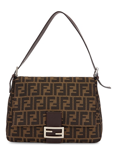 Fendi Zucca Mama Forever Baguette Shoulder Bag