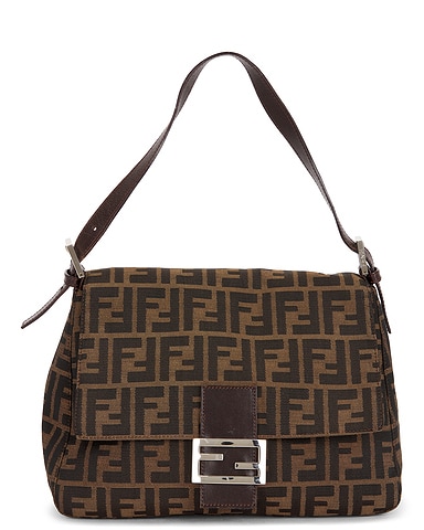 Fendi Zucca Mama Forever Baguette Shoulder Bag