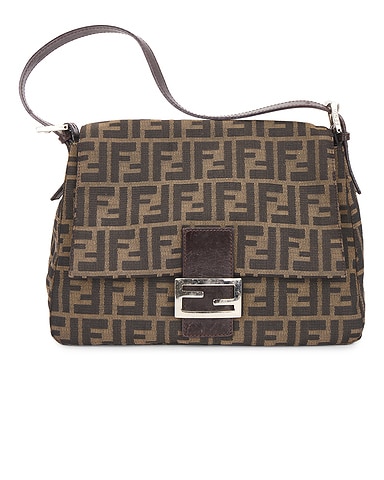 Fendi Zucca Mama Forever Baguette Shoulder Bag