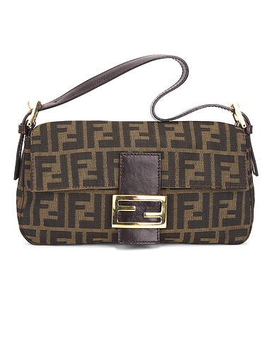 Fendi Zucca Baguette Shoulder Bag