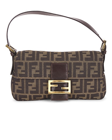 Fendi Zucca Baguette Shoulder Bag