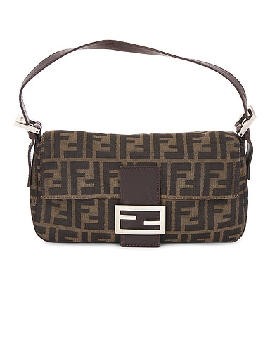 Fendi Zucca Baguette Shoulder Bag