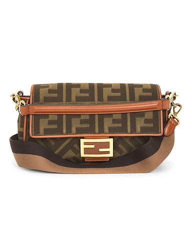 Fendi Zucca Baguette NM Shoulder Bag