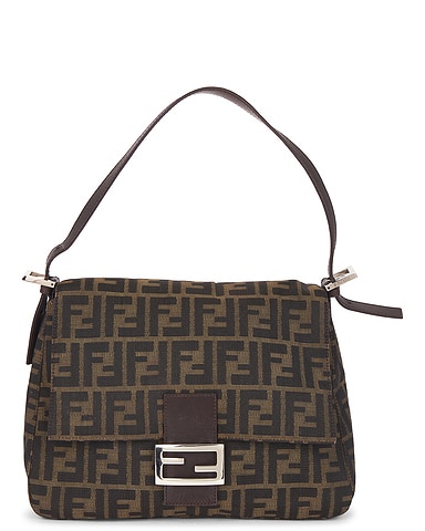 Fendi Zucca Mama Forever Baguette Shoulder Bag