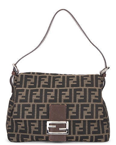 Fendi Zucca Mama Forever Baguette Shoulder Bag