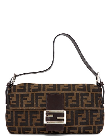 Fendi Zucca Baguette Shoulder Bag