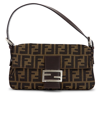 Fendi Zucca Baguette Shoulder Bag