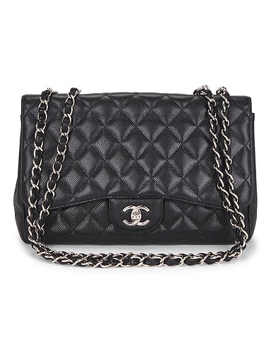 Chanel Caviar Jumbo Classic Flap Bag