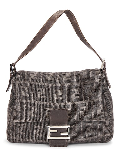 Fendi Zucca Mama Forever Baguette Shoulder Bag
