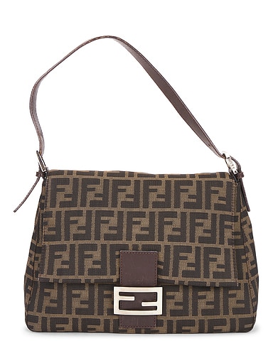 Fendi Zucca Mama Forever Baguette Shoulder Bag