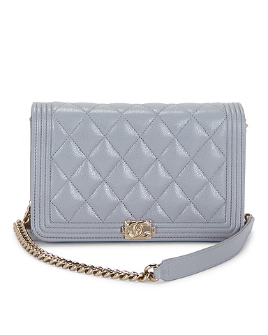 Chanel Calfskin Boy Wallet On Chain