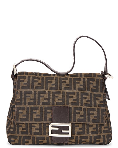 Fendi Zucca Mama Forever Baguette Shoulder Bag