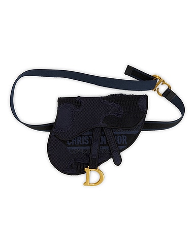 Dior Embroidered Saddle Belt Bag