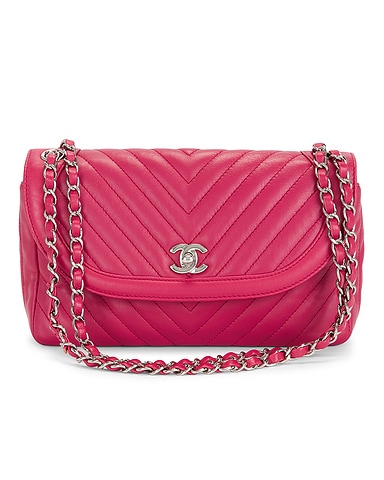 Chanel Calfskin Round Flap Bag