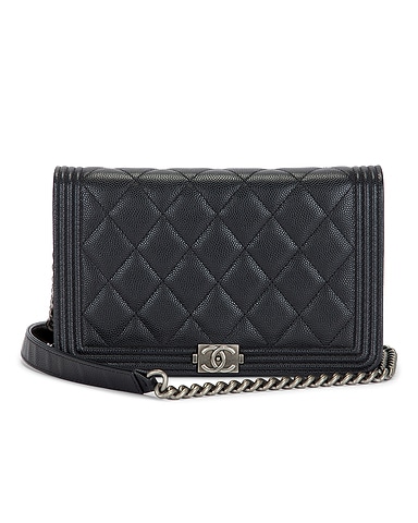 Chanel Caviar Boy Wallet On Chain