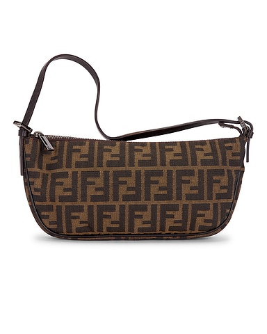 Fendi Zucca Pochette Shoulder Bag