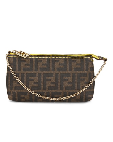 Fendi Zucca Pochette Shoulder Bag
