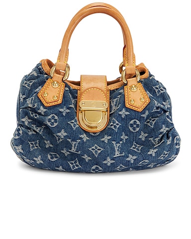 Louis Vuitton Monogram Denim Mini Pleaty Shoulder Bag