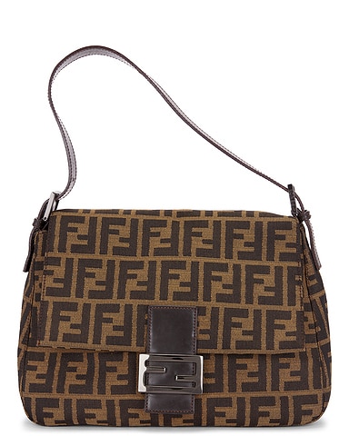 Fendi Zucca Mama Baguette Shoulder Bag