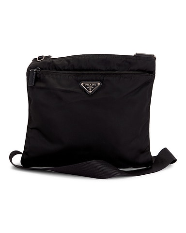 Prada Tessuto Flat Messenger Bag