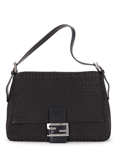 Fendi Zucchino Mama Baguette Shoulder Bag