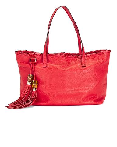 Gucci Bamboo Tassel Tote Bag