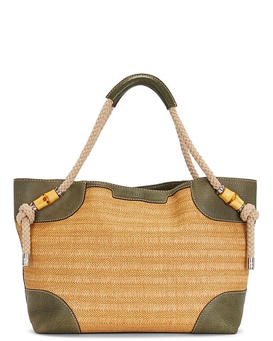 Gucci Raffia Maui Tote Bag