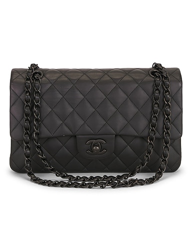 Chanel Lambskin So Black Classic Double Flap Bag