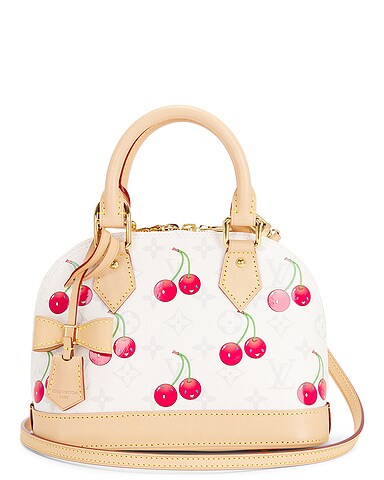 Louis Vuitton X Takashi Murakami Monogram Cerises Alma BB Handbag