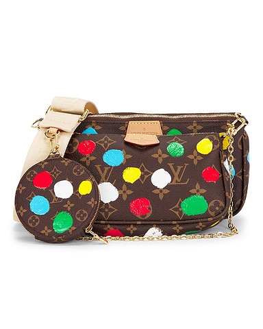 Louis Vuitton X Yayoi Kusama Painted Dots Monogram Multi Pochette Accessoires Shoulder Bag