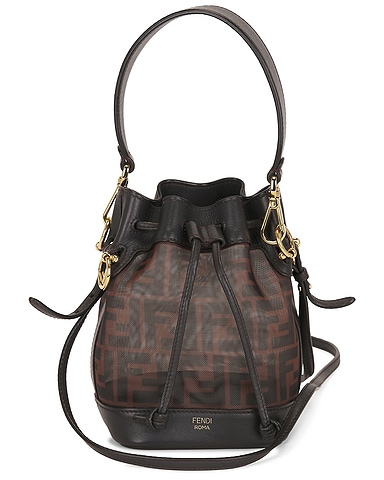 Fendi Mesh F Is Fendi Ff 1964 Mini Mon Tresor Bucket Bag