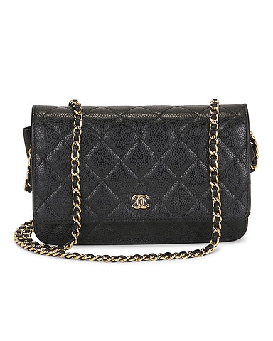 Chanel Caviar Classic Wallet On Chain