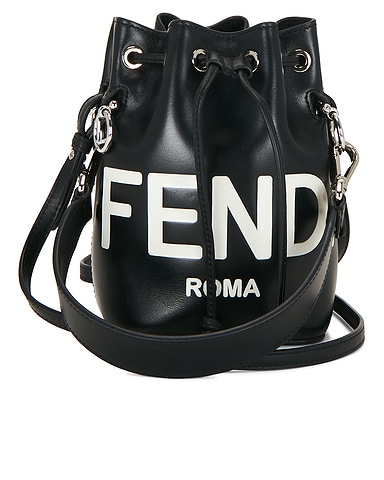 Fendi Vitello King F is Fendi Embossed Mini Mon Tresor Bucket Bag