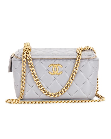 Chanel Lambskin Small All Slide Long Vanity Case