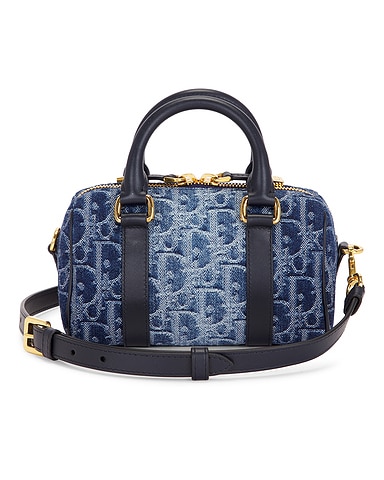Dior Oblique Nano Groove Convertible Bowling Bag