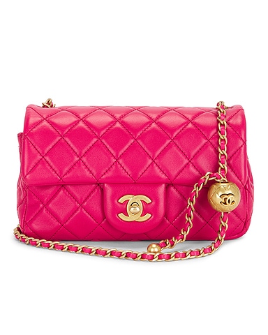Chanel Lambskin Mini Pearl Crush Flap Bag