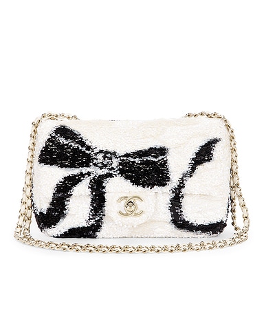 Chanel Sequin Ribbon Mini Rectangular Flap Bag