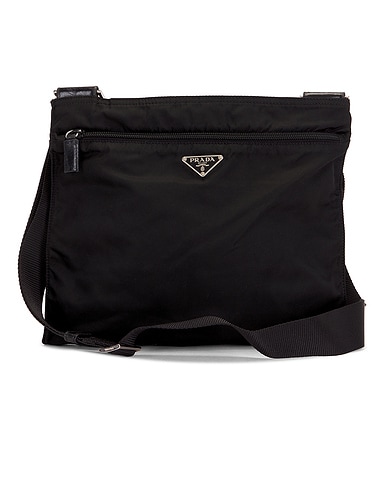 Prada Tessuto Flat Messenger Bag