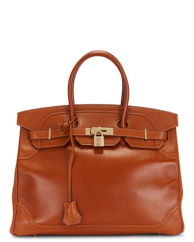 Hermes Tadelakt Ghillies Birkin 35 Handbag