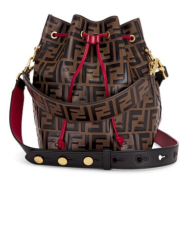 Fendi Vitello Grace F is Fendi Mon Tresor Bucket Bag