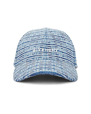 Givenchy Embroidered Logo Denim Curved Cap